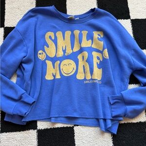 Blue Smile More Sweatshirt
